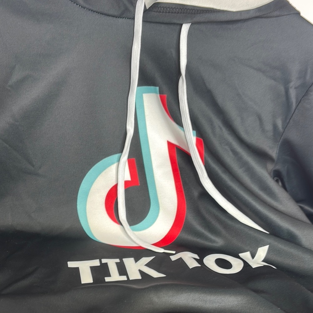 TikTok Black Hoodie unisex medium